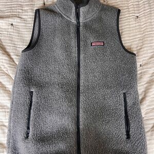 Vineyard Vines Grey Fleece Vest